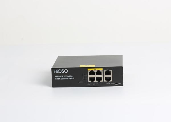 Non Standard PoE Switch 4 100M PoE Ports + 2 100M RJ45 Uplink Ports
