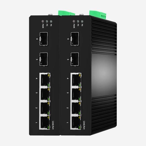 10 100 portas ethernet espertas fáceis do interruptor 4 do gigabit industrial de 1000Mbps 2SFP