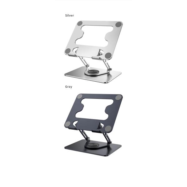 360 Degree Rotatable Alloy Heat Dissipation Laptop Tablet Stand for 11-17'' Notebook Compatibility and Durable Design