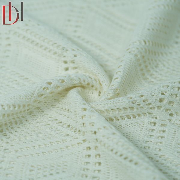 Lace Jacquard Fabric Customized 65% Cotton 35% Polyester Fabric