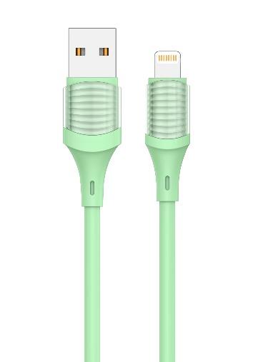 1m Length Green Silicone Data Cable With Transparent Shell And Various Colors