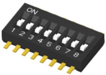 passo liso da ligação de 1.27mm interruptor de MERGULHO Inline duplo do pacote do meio