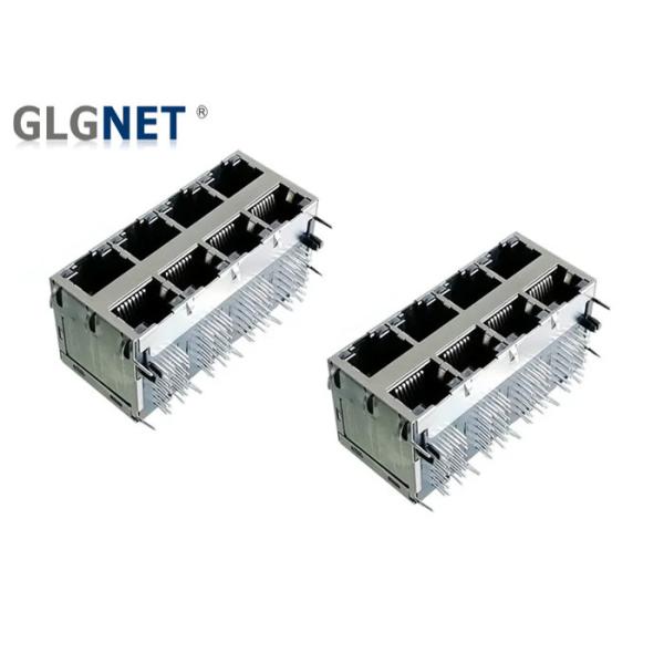 EMI Tabs Rj45 Through Hole Connector 2.5G Integrated Transformer For Ethernet Switches