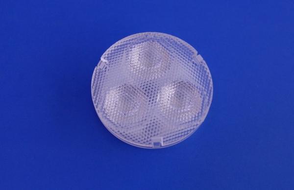Disposição conduzida da lente do grânulo de PMMA 3W lente de superfície ótica para as peças da iluminação da substituição