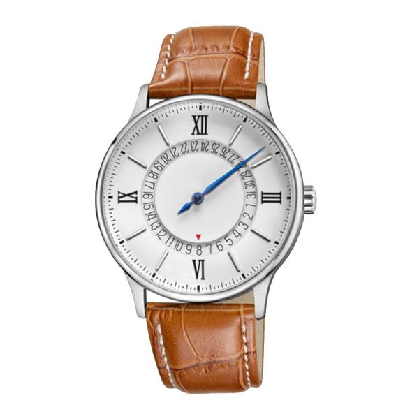 Fashion Genuine Leather Quartz Wristwatch，High Quality OEM Wrist Watch ,Men's Wrist Watch Stainless Steel Caseback