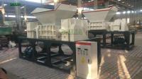 Triturador automático plástico do desperdício dobro a rendimento elevado da máquina da retalhadora do eixo