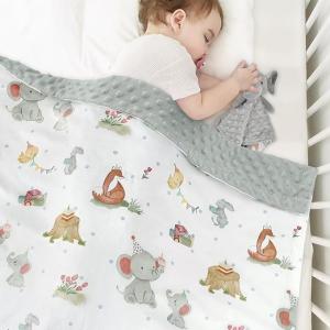 Soft Custom Baby Blankets 100% Polyester Multifunctional Blanket For Unisex Boys