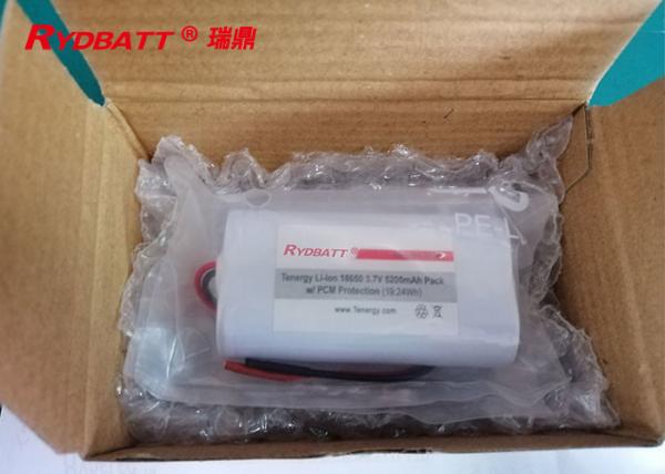 1s2p 18650 Battery Pack 3.6V 3.7V 5.2Ah Or Customized 500 Times Cycle