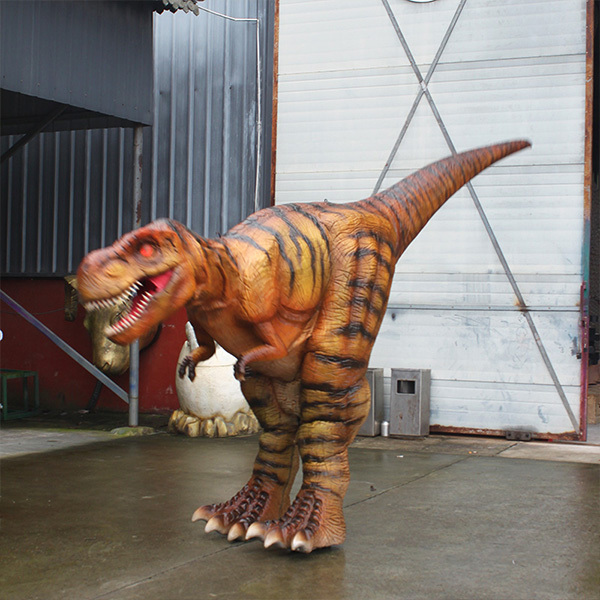 Silicone Rubber Hidden Legs Realistic Walking Dinosaur Costume Velociraptor Suit