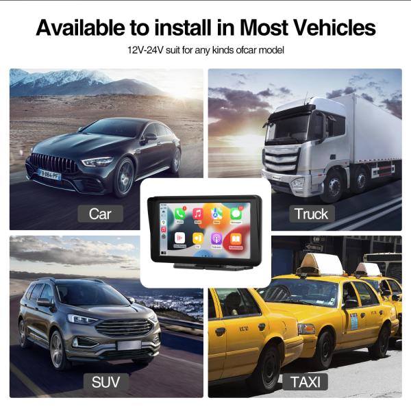 GRANDnavi Универсальный Android Авто CarPlay 7 дюймовый Встроенный Экран IPS 2.5D Экран Система Linux