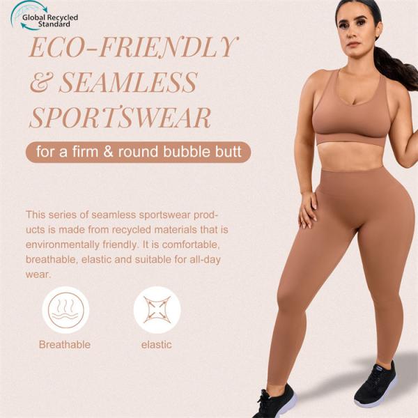 Hexin Sem costura Yoga Wear Set para Mulheres Alta cintura Airwear Ginásio Usar Roupas Eco-friendly