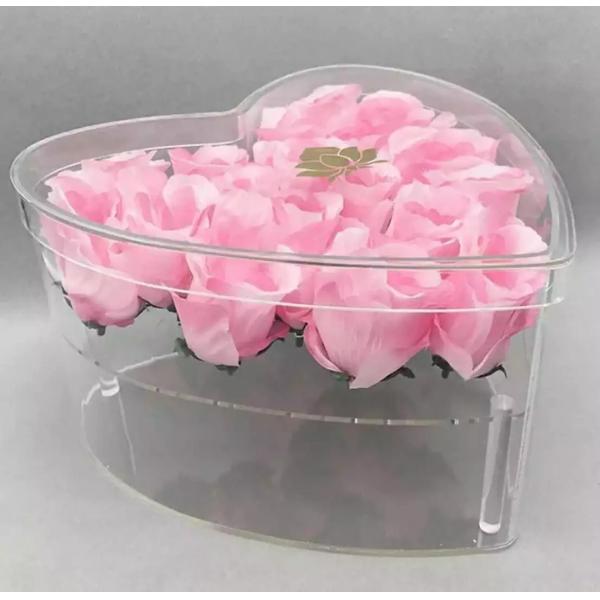 Top Quality 3mm Thickness Clear Acrylic Box Preserved Roses Box 1/9/16/25/36 Holes Square Acrylic Boxes