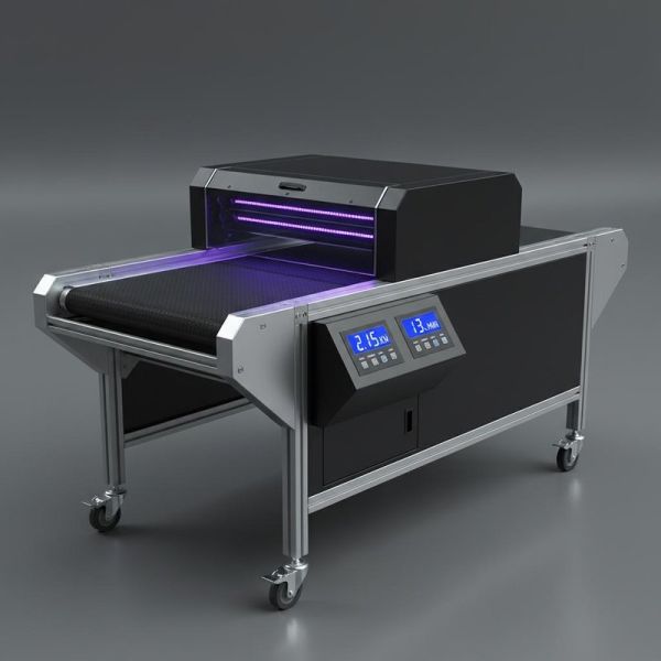 2.15KW 13m/Min Instant Black Led Uv Curing Conveyor Systems