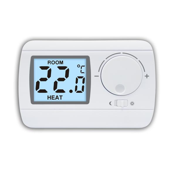 Lâmpadas de fundo LCD Smart Digital Wired Room Thermostat para sistema de aquecimento doméstico
