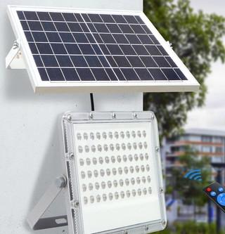 2700K High Lumen Solar Powered Flood Lights Ultra Slim SMD 2835 IP65 Waterproof