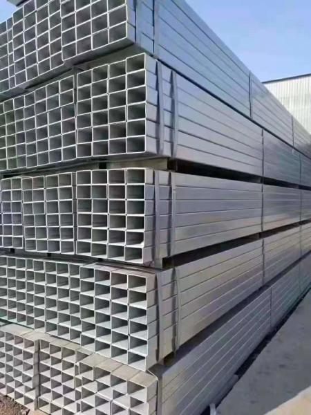 Stuctural Rectangular Metal Pipe , Flat End Welding Rectangular Tubing