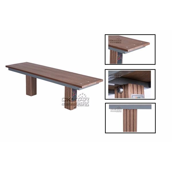 china outdoor park gym equipment High quanlity outdoor wooden fitness bench