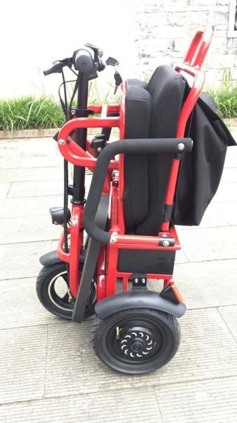 48V 10Ah Lithium Battery Folding Electric Tricycle Scooter for Adults Lightweight