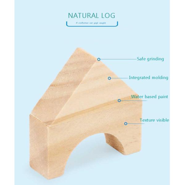 Montessori Education Wooden Grains Stacking Building Blocks Kindergarten Children Early Childhood Parenting Kids Toys