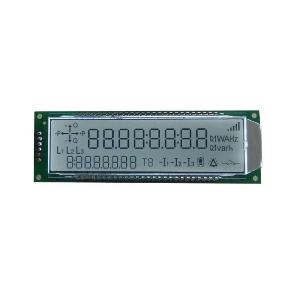 Customized Size 7 Segment  monochrome with white backlight cob lcd modules screen panel for electricity meter