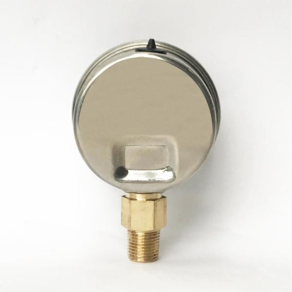 40mm 4 MPa 600 psi Radial Mounting Stainless Steel Pressure Gauge Liquid Fillable