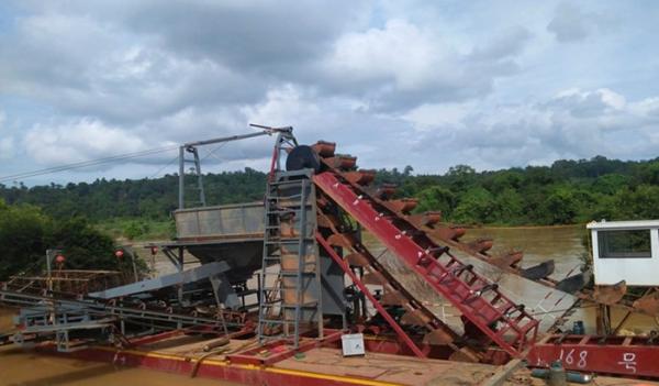 3200m3 Bucket Chain Dredger gold mining dredging machine river sand diamond mining dredge