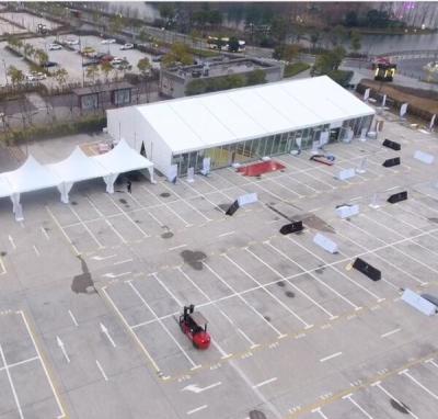 20x35 Custom Made Tents With One Side Glass Wall For Test Driving Meeting