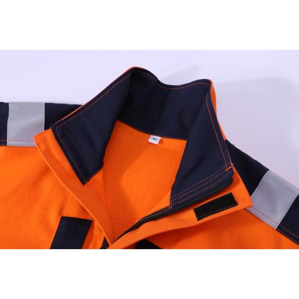 FR Anti Statics Arc Flash Resistant Work Overall Resistant To 50 Times Industrial Laundry