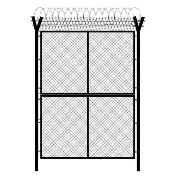 Galvanized Airport Perimeter Fence 50*100mm 50*150mm Hole Y Post Fence