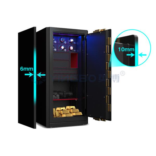 H1280mm Jewelry Box Safe Biometric Fingerprint Lock Watch Winder Safe