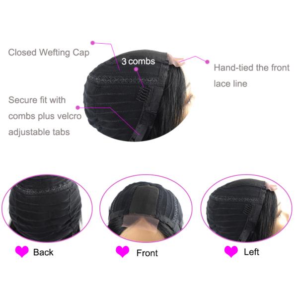 Monofilament Human Lace Front Wigs 100% Virgin High Density Natural Luster