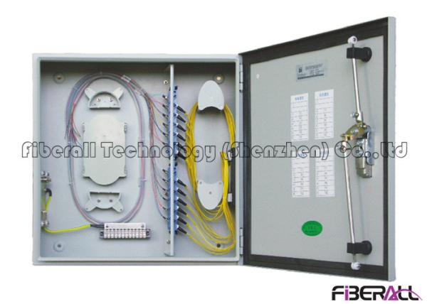 Outdoor Waterproof Fiber Optical Distribution Box Wall Mount Fiber Patch Panel 24 Cores