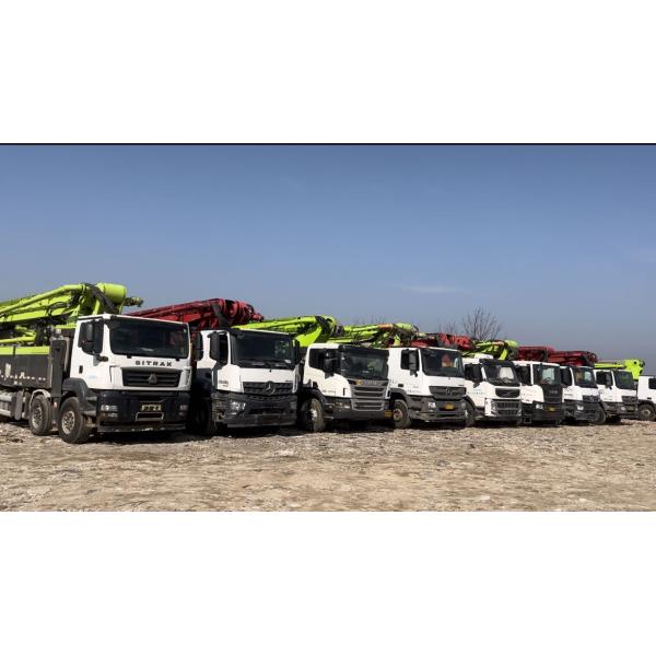 Zoomlion d'occasion 2013 Année Benz châssis 56m camion de pompe à béton Machines lourdes pour Readymix