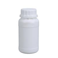 Botella fluorada de plástico HDPE de 200 ml para disolventes químicos orgánicos Color blanco Opción