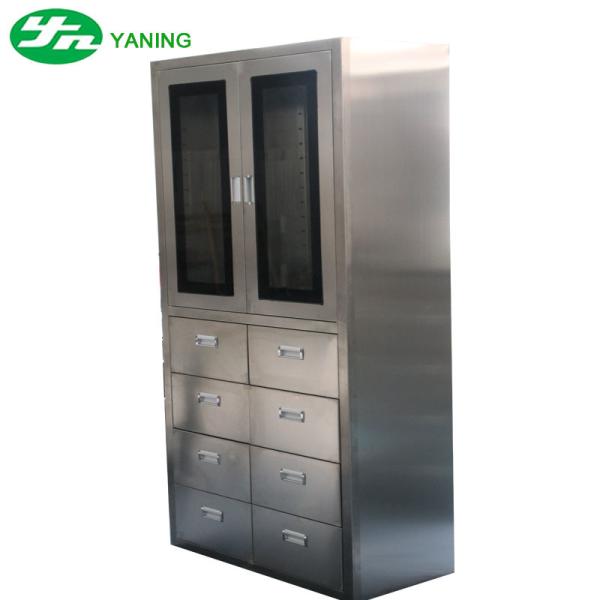 Armoire à médicaments de pharmacie YANING, mobilier hospitalier, instruments médicaux, coffre à outils, armoire OT en acier inoxydable pour salle d'opération