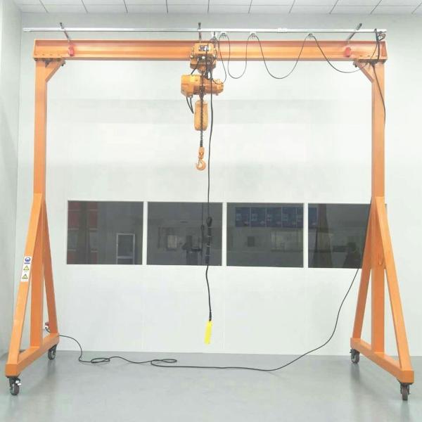 Small Portable Gantry Crane 3000kg Span 3m With 3 Meters Lifting Height