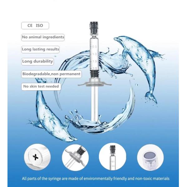 Transparent Facial Hyaluronic Acid Dermal Filler Room Temperature Storage
