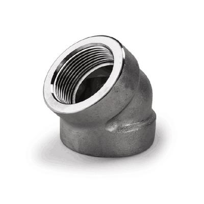 ANSI B16.11 6000lb do aço de liga cotovelo rosqueado 45 graus