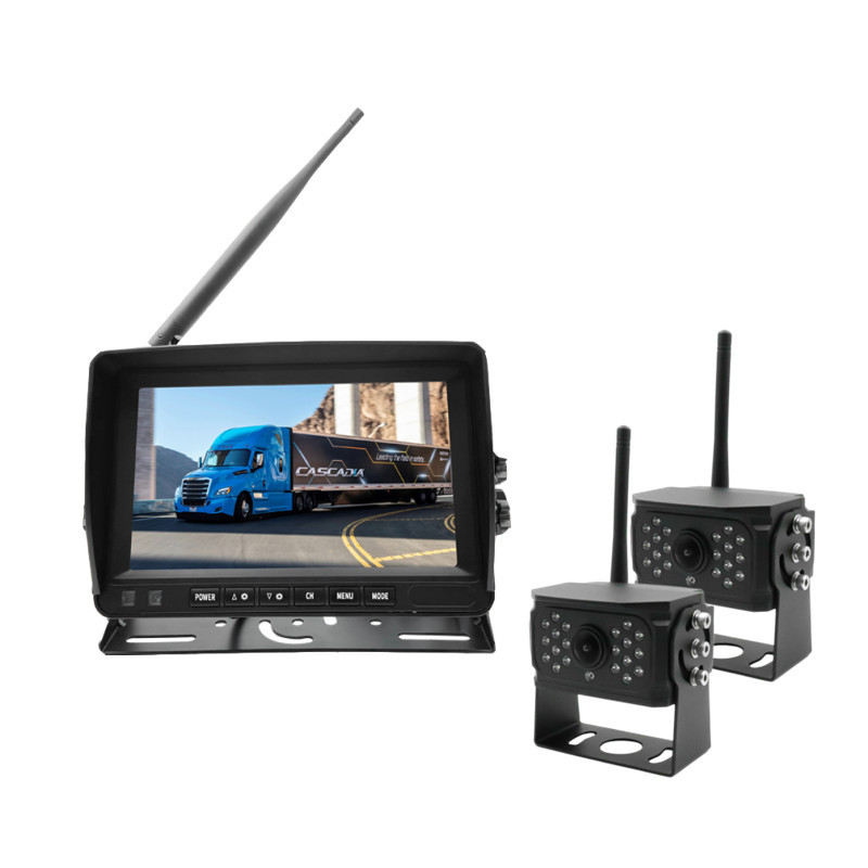 Wireless Hitch Camera with Portable Monitor Kit Reverse Camera for Easy Boat Hookup Waterproof Night Vision Driving Assistant
