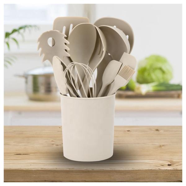 12 Pcs Kitchenware Cocina Cookware Utensil Set with Wooden Handles and ISO9001 Approved