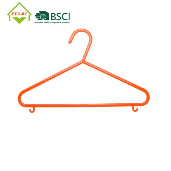 Tubular 0.16 Heavy Duty Plastic Hangers With Accessory Hook