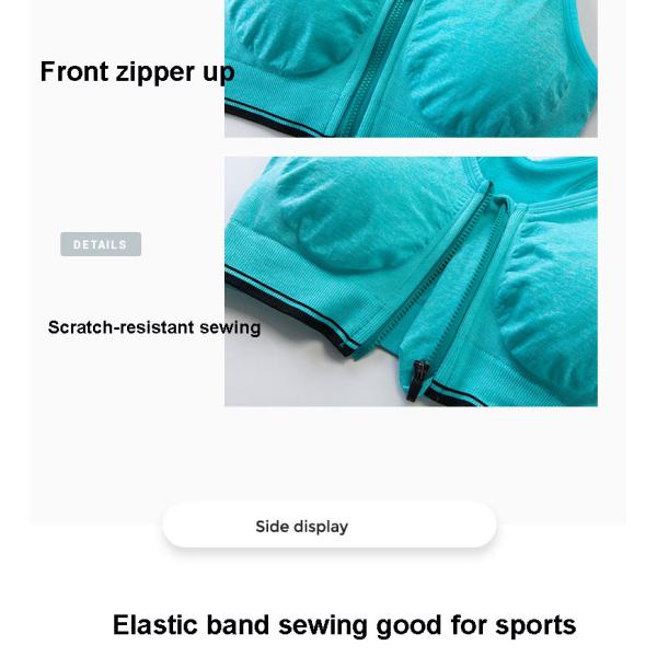 Ориентированный на заказчика проложенный фронт застежка-молнии резвится дамы бюстгальтера работает бюстгальтер 250g