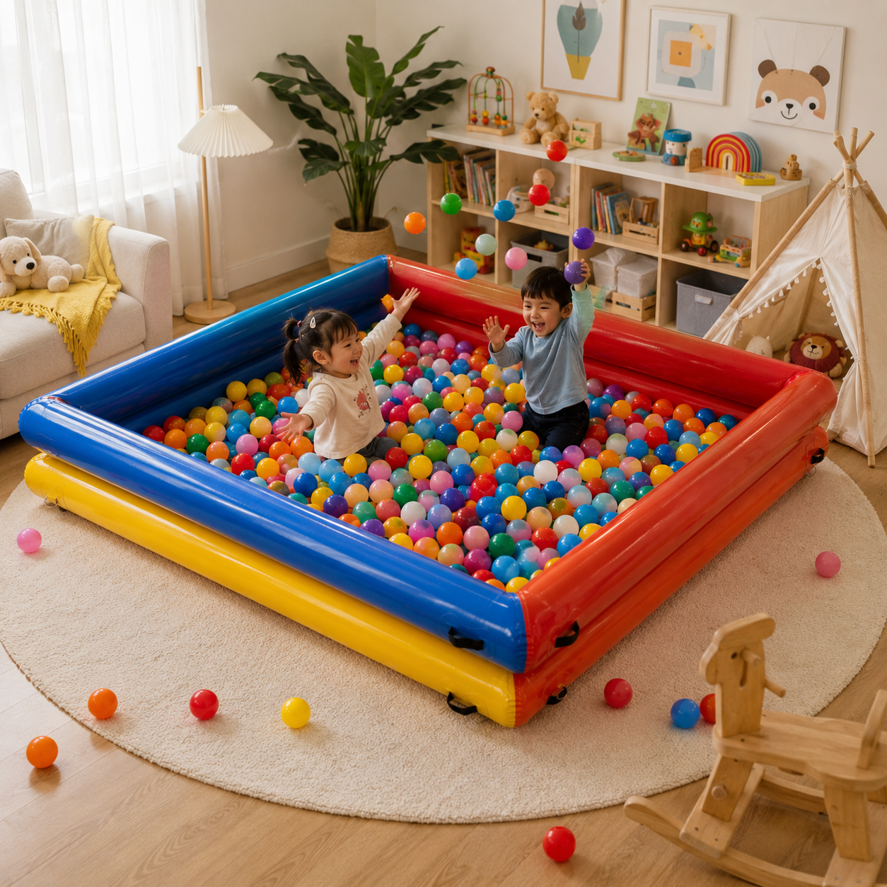 Commercial PVC Inflatable Ball Pit Custom Soft Play Kids Ball Pool for Indoor Playground and Events