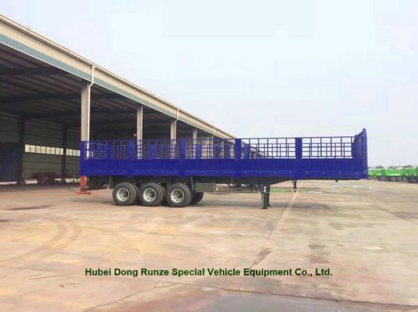 Flatbed Container Trailer  3 axle  for container Loading capacity 40 ton ,60ton,80Ton