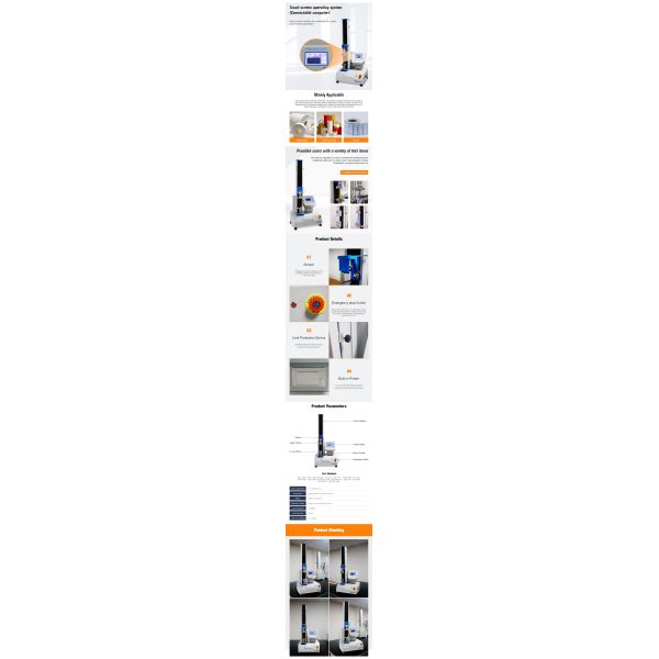 UTM Strength Tester Manufacturer Rubber Peel Test Universal Tensile Testing Machine for Plastic Price Tearing Univers Tensil