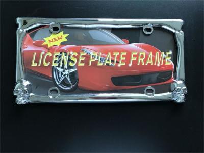 Skull Pattern Cool License Plate Covers / Auto Plates And Frames 315X150 Mm
