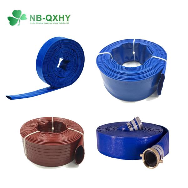 PVC resistente à corrosão mangueira de descarga plana para irrigação de água 3/4 -16 Material de PVC