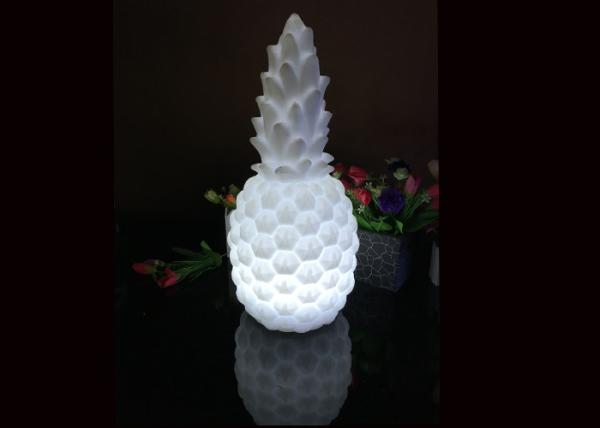 Decoração em mudança do quarto da iluminação do candeeiro de mesa da luz do humor do abacaxi da cor do diodo emissor de luz