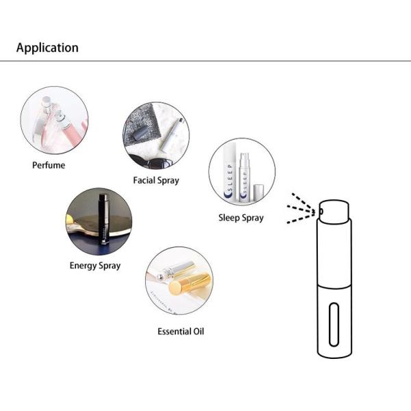 Пустой извив сумки металла и Spritz бутылка брызг перемещения 8ml атомизатора Refillable
