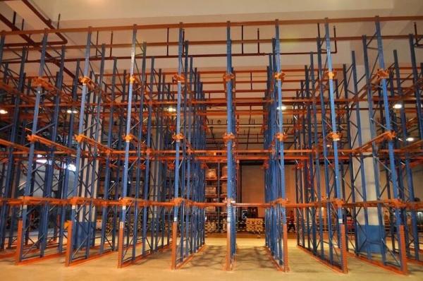 Customized Forklift Drive In Racking System Warehouse Storage Logistic Equipment